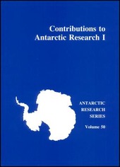 Copertina  Contributions to Antarctic research. Vol.I