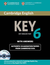 Libro in inglese Cambridge English Key 6 Self-study Pack (Student's Book with Answers and Audio CD) Cambridge ESOL