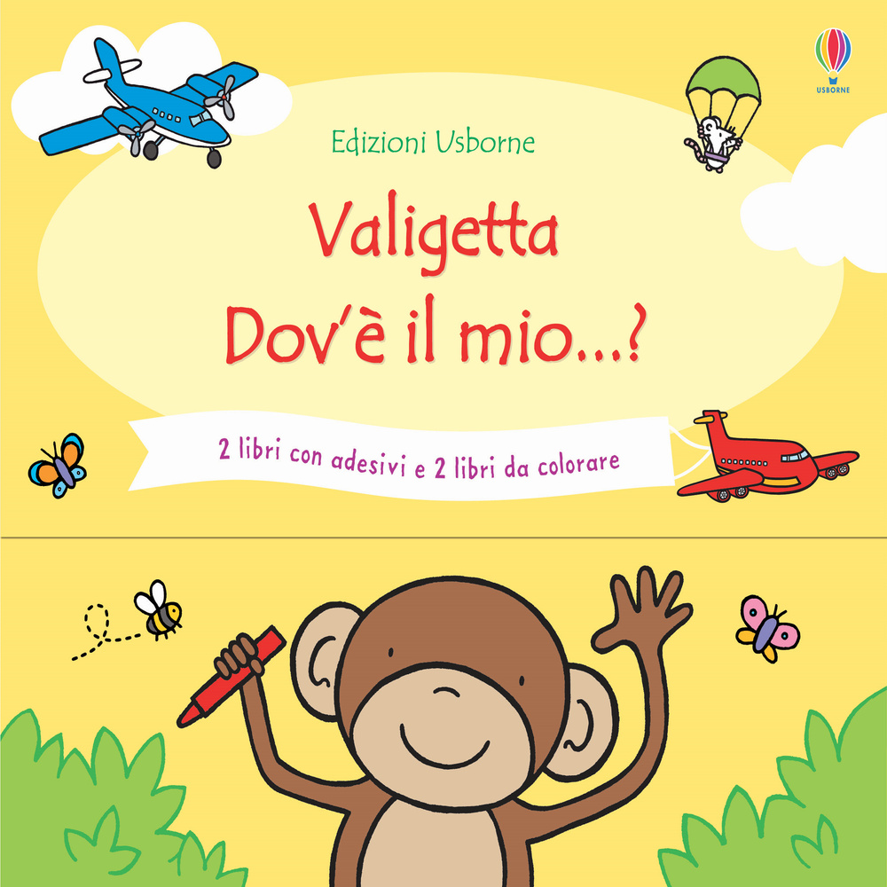 Dov'è il mio...? 2 libri con adesivi e 2 libri da colorare. Ediz. illustrata