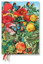 Cartoleria Agenda Paperblanks 2020-2021, 18 mesi, settimanale orizzontale Midi copertina flessibile Il Giardino delle Farfalle - 12,5x17,5 Paperblanks
