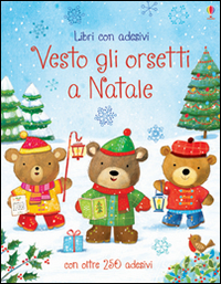 Vesto gli orsetti a Natale. Con adesivi