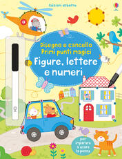 Libro Figure, lettere e numeri. Disegno e cancello. Primi punti magici. Ediz. illustrata. Con gadget Felicity Brooks