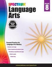 Libro in inglese Spectrum Language Arts, Grade 8