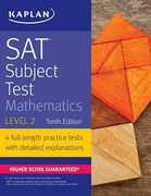 Libro in inglese SAT Subject Test Mathematics Level 2 Kaplan Test Prep