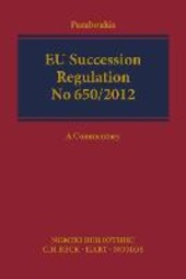 Copertina  Eu succession regulation N 650/2012 : a commentary
