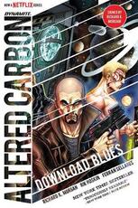 Libro in inglese Altered Carbon: Download Blues Signed Ed. Richard K. Morgan Rik Hoskin
