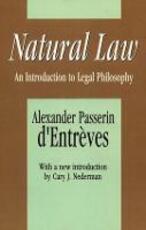 Libro in inglese Natural Law: An Introduction to Legal Philosophy Alexander Passerin d'Entreves