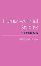 Libro in inglese Human-Animal Studies: A Bibliography
