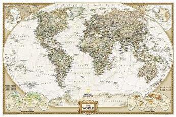 Libro in inglese World Executive, Poster Size, Tubed: Wall Maps World National Geographic Maps