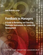 Libro in inglese Feedback to Managers: A Guide to Reviewing and Selecting Multirater Instruments for Leadership Development 4th Edition Jean Brittain Leslie