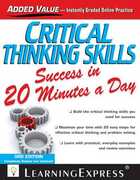 Libro in inglese Critical Thinking Skills Success in 20 Minutes a Day LearningExpress LLC
