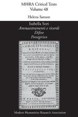 Libro in inglese 'Ammaestramenti e ricordi', by Isabella Sori
