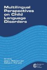 Libro in inglese Multilingual Perspectives on Child Language Disorders