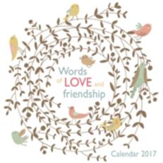 Libro in inglese Words of Love and Friendship Wall Calendar 2017