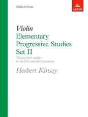 Libro in inglese Elementary Progressive Studies, Set II for Violin