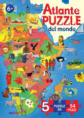Libro Atlante puzzle del mondo. Ediz. a colori Enrico Lavagno