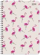 Cartoleria Agenda settimanale 2019 Alpha Edition Ladytimer con spirale. Fenicotteri. Flamingos Alpha Edition