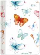 Cartoleria Agenda settimanale 2019 Alpha Edition Ladytimer grande. Farfalle. Butterflies Alpha Edition