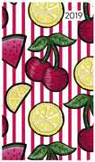 Cartoleria Agenda settimanale 2019 Alpha Edition Ladytimer slim. Frutti. Fruits Alpha Edition