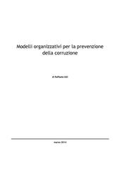 Modelli organizzativi per la prevenzione della corruzione