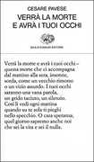 Libro Verrà la morte e avrà i tuoi occhi Cesare Pavese