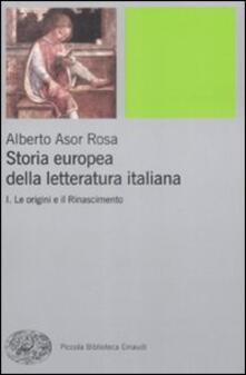 Storia europea della letteratura italiana. Vol. 1: origini e il Rinascimento, Le..pdf