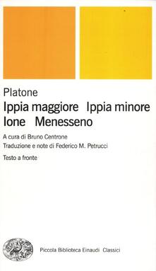 Ippia maggiore-Ippia minore-Ione-Menesseno. Testo greco a fronte.pdf