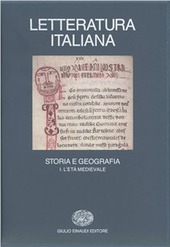 Copertina  Letteratura italiana. Storia e Geografia. Volume primo. L'età medioevale