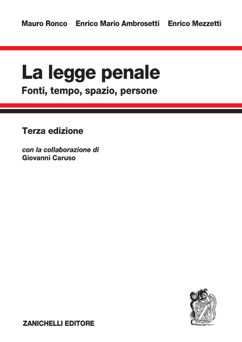 Image of La legge penale. Fonti, tempo, spazio, persone