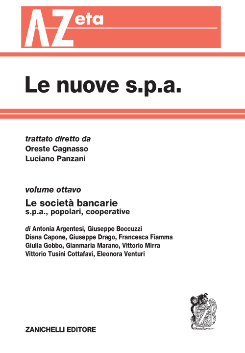 Image of Le nuove s.p.a. Vol. 8: Le società bancarie.