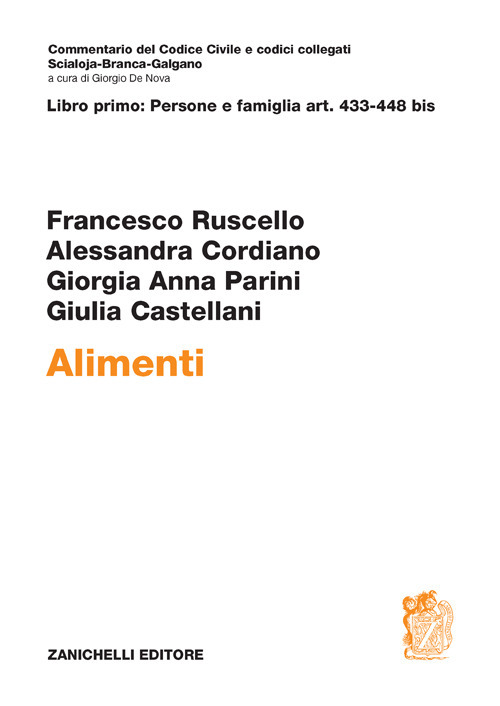 Image of Alimenti. Vol. 1: Persone e famiglia art. 433-448 bis.