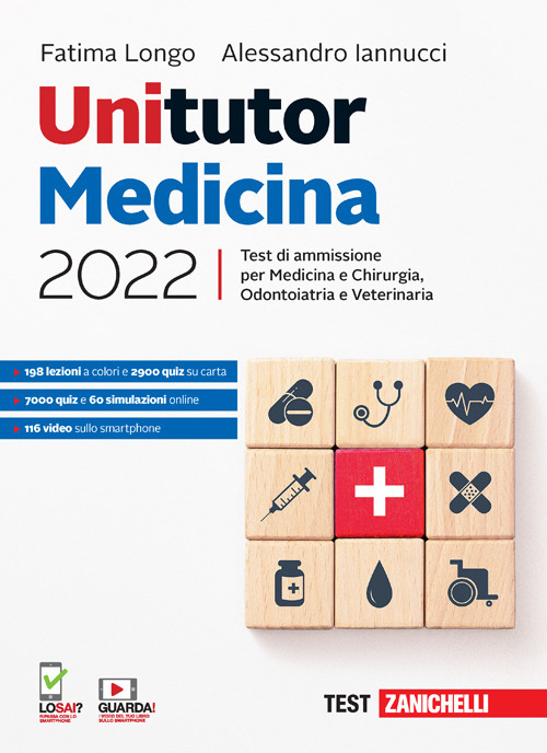 Image of Unitutor Medicina 2022. Test di ammissione per Medicina e chirurgia, Odontoiatria, Veterinaria. Con e-book