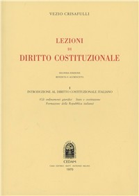 Lezioni di diritto costituzionale. Vol. 1: Introduzione di diritto costituzionale italiano.