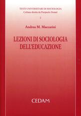 Libro Lezioni di sociologia dell'educazione Andrea M. Maccarini