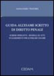Guida allesame scritto di diritto penale. Schemi operativi. Modelli di atti. Suggerimenti per superare lesame.pdf