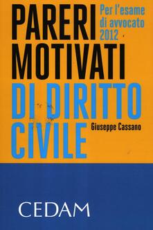Pareri motivati di diritto civile. Per lesame di avvocato 2012.pdf