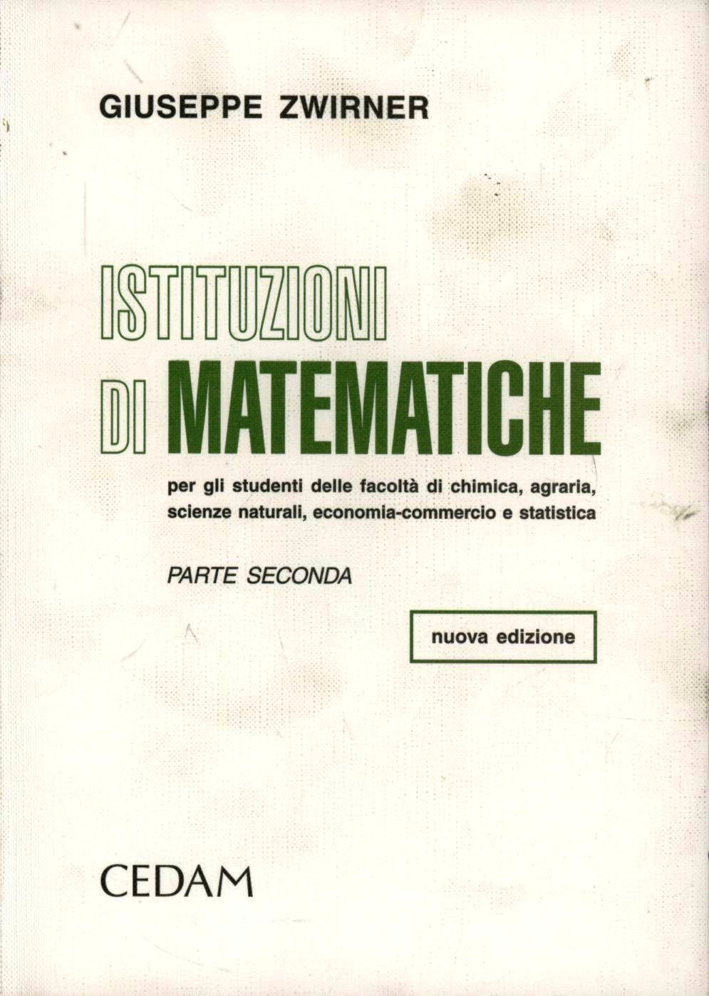 Istituzioni di matematiche. Vol. 2