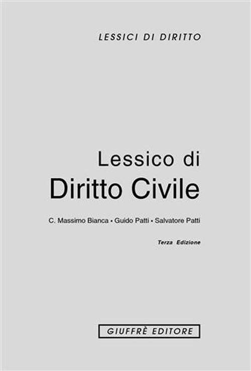 Lessico di diritto civile