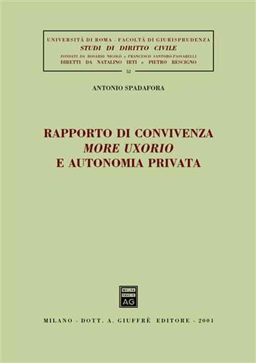 Rapporto di convivenza more uxorio e autonomia privata Scarica PDF EPUB
