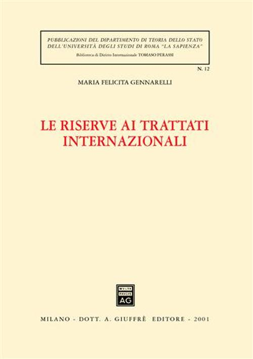 Le riserve ai trattati internazionali