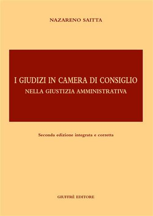 I giudizi in Camera di consiglio nella giustizia amministrativa Scarica PDF EPUB
