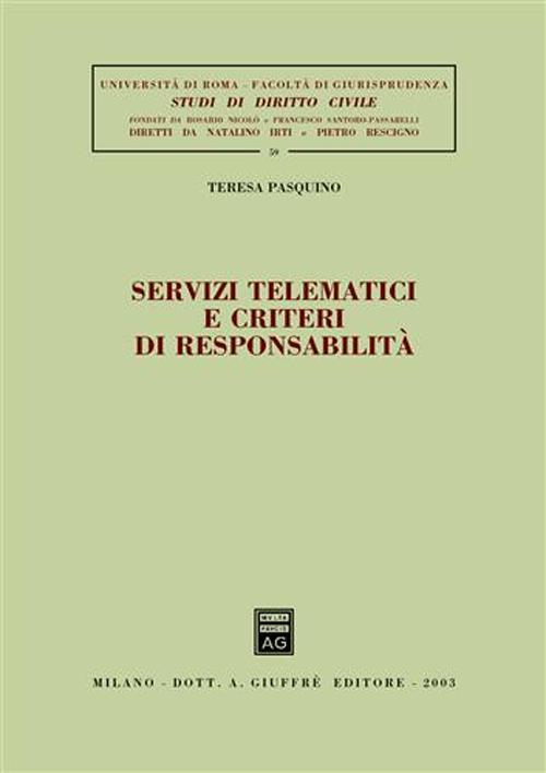 Servizi tematici e criteri di responsabilità