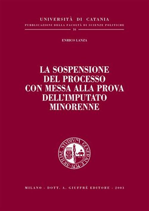 La sospensione del processo con messa alla prova dell'imputato minorenne Scarica PDF EPUB
