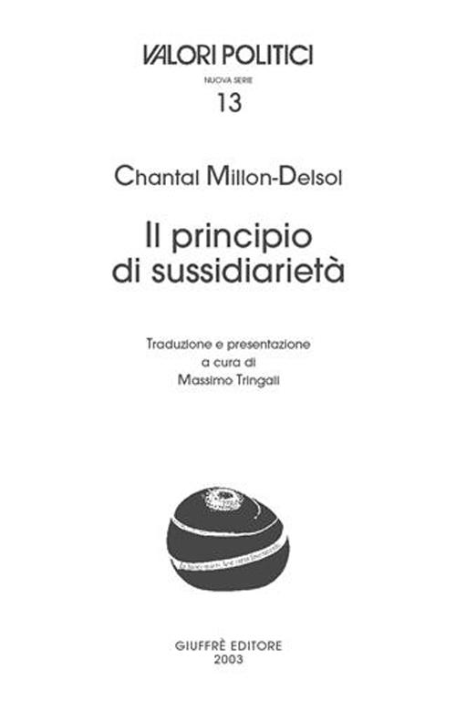 Il principio di sussidiarietà