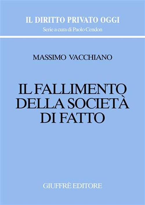 Il fallimento della società di fatto