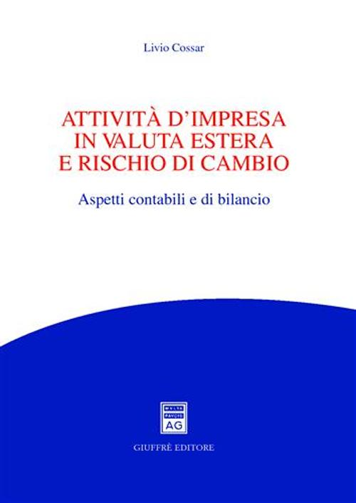 Attivita' d'impresa in valuta estera e rischio di cambio. Aspetti contabili e di bilancio Scarica PDF EPUB
