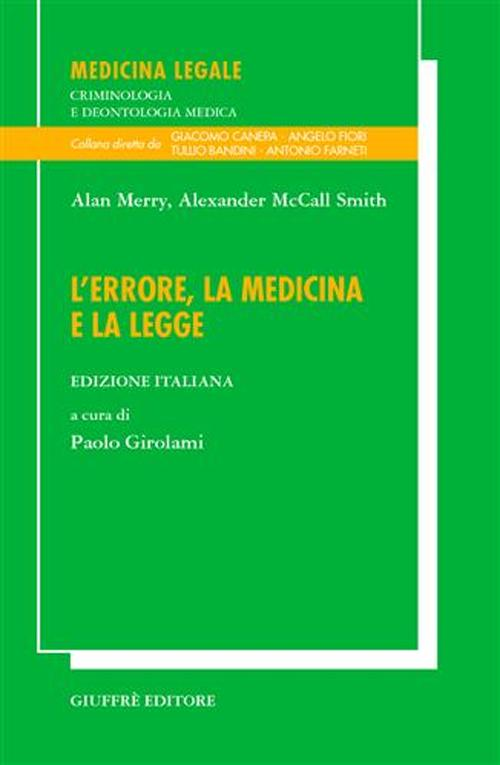 L' errore, la medicina e la legge