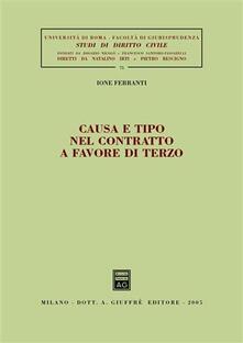 Causa e tipo nel contratto a favore di terzo.pdf