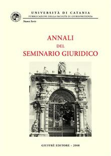 Writersfactory.it Annali del seminario giuridico (2006-2007). Vol. 3 Image