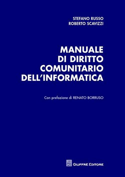 Image of Manuale di diritto comunitario dell'informatica
